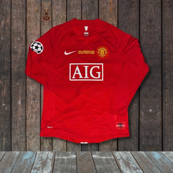 Vintage Inspired Nike 2007-2008 Manchester United - Ronaldo CR7 #7 Jersey Retro - Picture 3 of 4